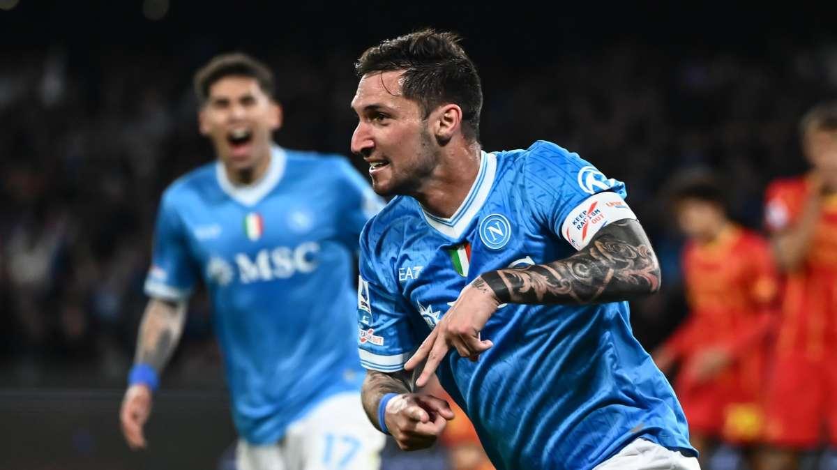 Napoli-Lecce 2-1, le pagelle: finalmente Politano, De Bruyne un fattore! Bravo Hojlund, conferma Gilmour