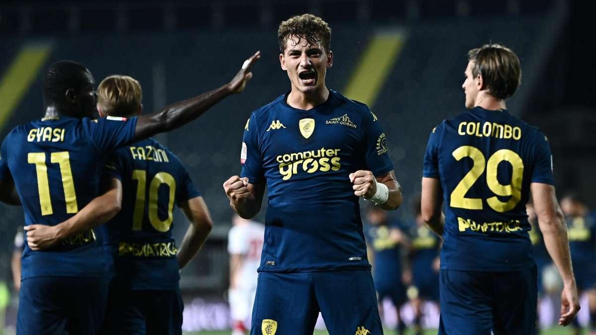 Coppa Italia, l'Empoli travolge il Catanzaro e passa il turno