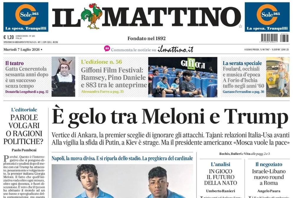 Nuova maglia Napoli, Il Mattino: "100 anni di orgoglio sulla maglia"