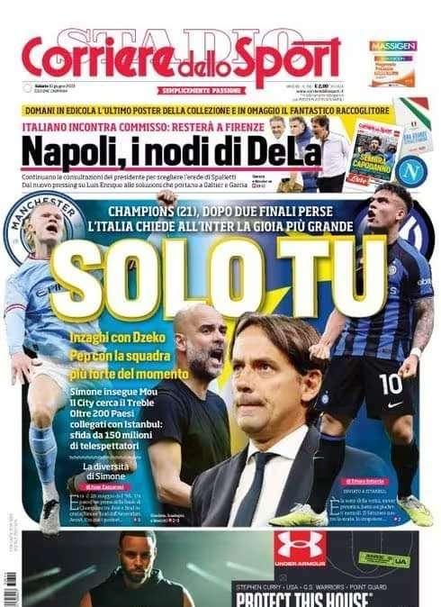 PRIMA PAGINA - Cds Campania: “Napoli, i nodi di DeLa” 