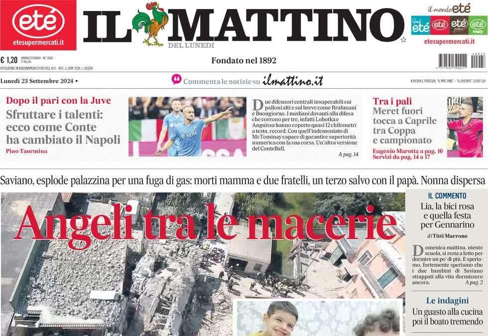 Il Mattino - "Sfruttare i talenti: ecco come Conte ha cambiato il Napoli"