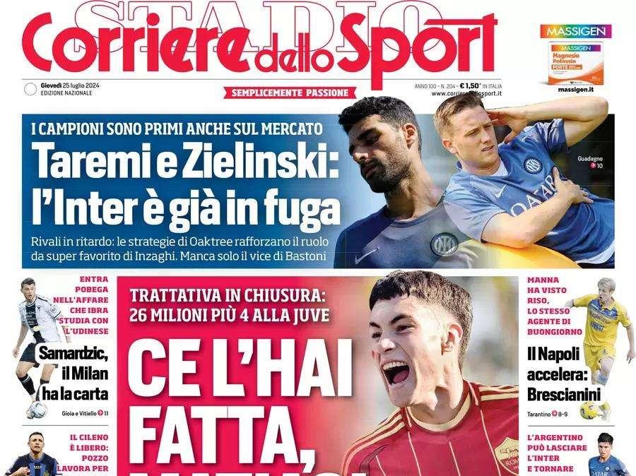 Cds: "Il Napoli accelera per Brescianini"