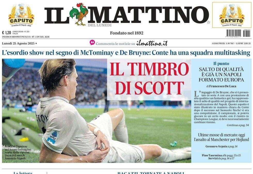Il Mattino: "Il timbro di Scott"