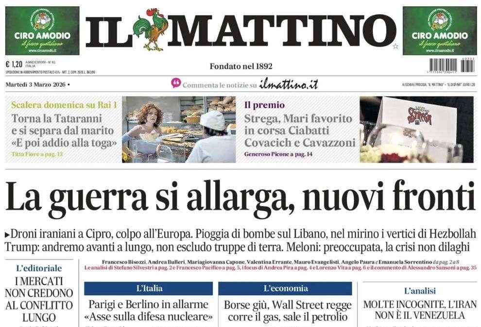 Il Mattino: "La sfida di Conte: resta per vincere"