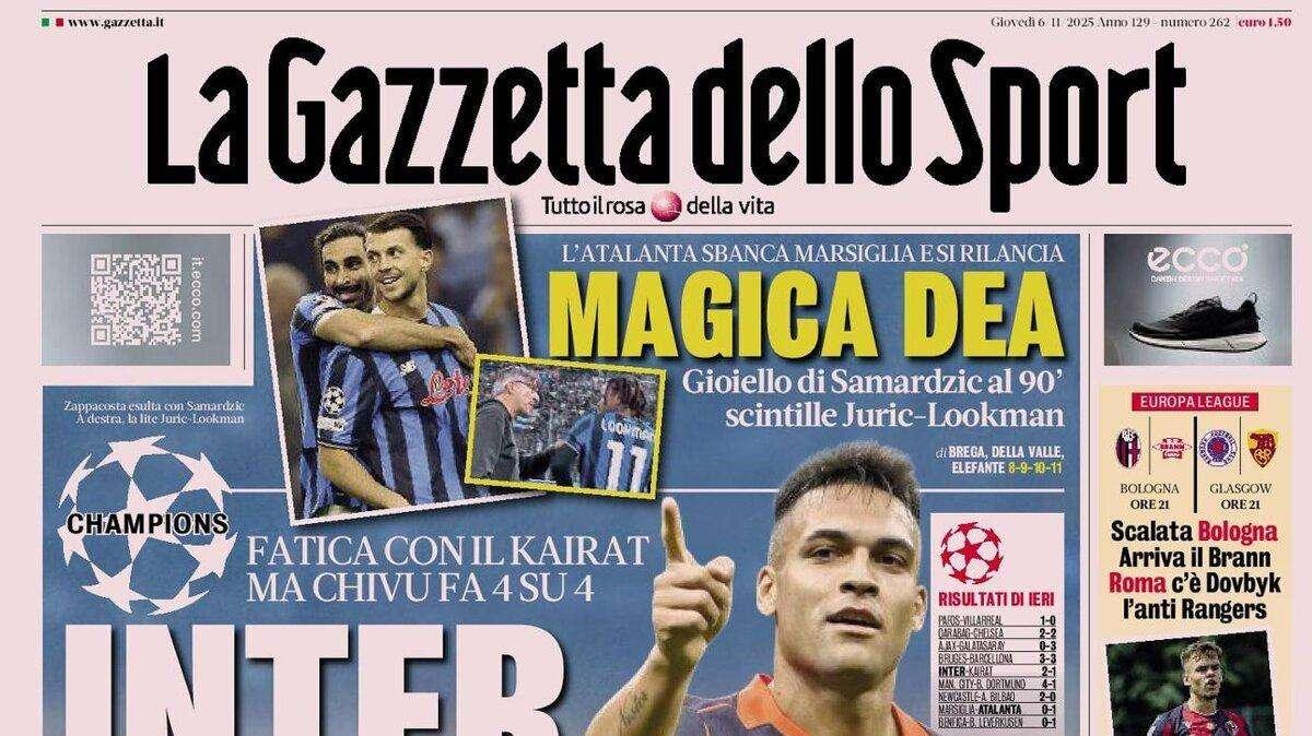 Gazzetta dello Sport: "Inter da pazzi"