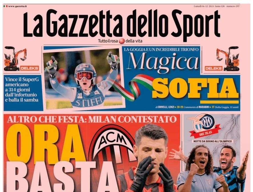 Gazzetta dello Sport: "Lazio-Inter, super test scudetto"