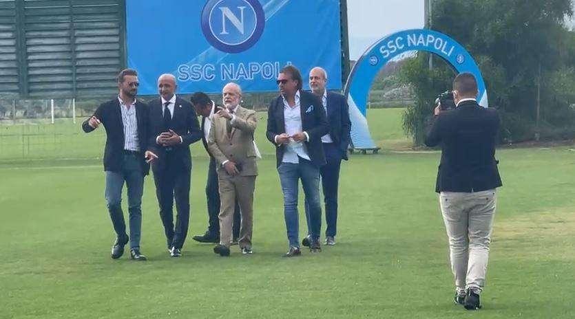 VIDEO TN - ADL, Spalletti e la dirigenza sui campi di Castel Volturno