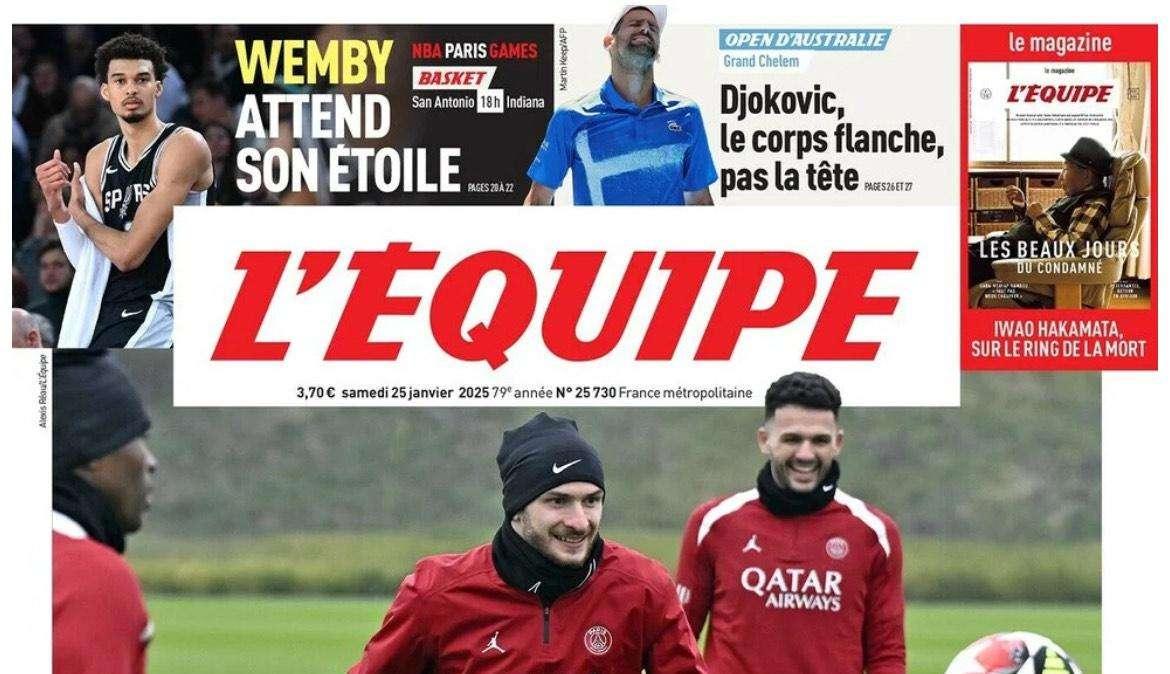 Psg-Reims, riposo per Barcola? L'Equipe: "Kvara pronto dall'inizio"