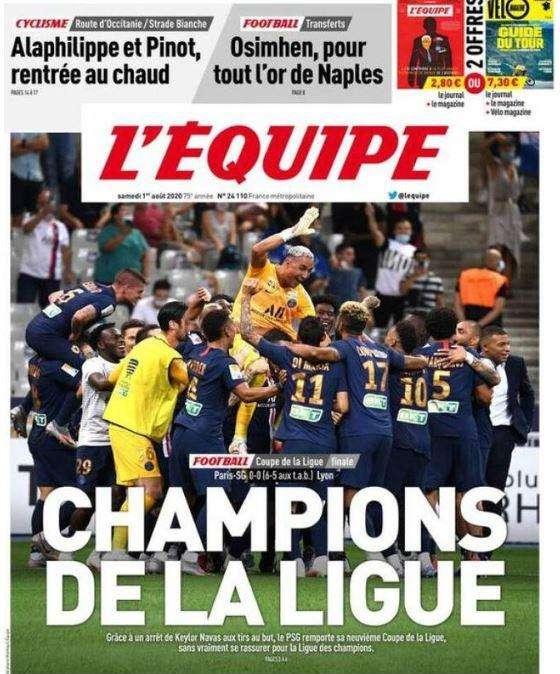 Osimhen conquista la prima pagina dell'Equipe: "Per tutto l'oro di Napoli"