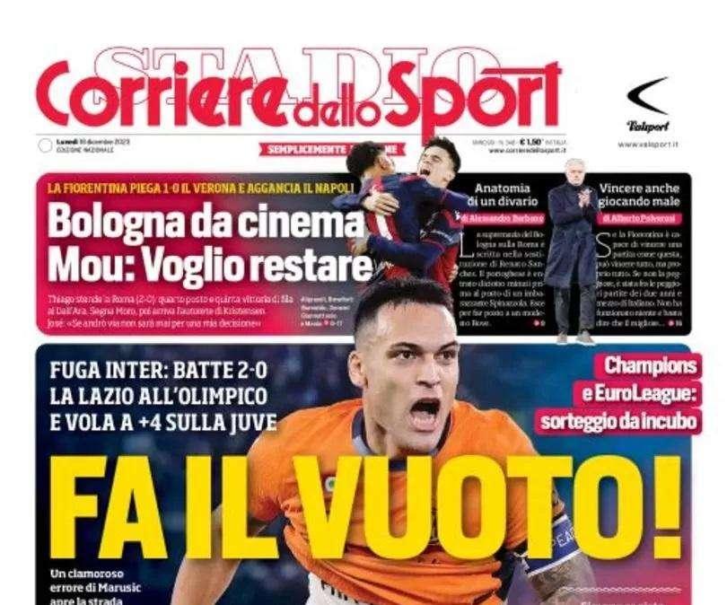 PRIMA PAGINA - Corriere dello Sport: "Fa il vuoto!"