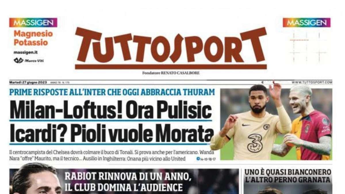 PRIMA PAGINA - Tuttosport: “Juve, ti guardano tutti”