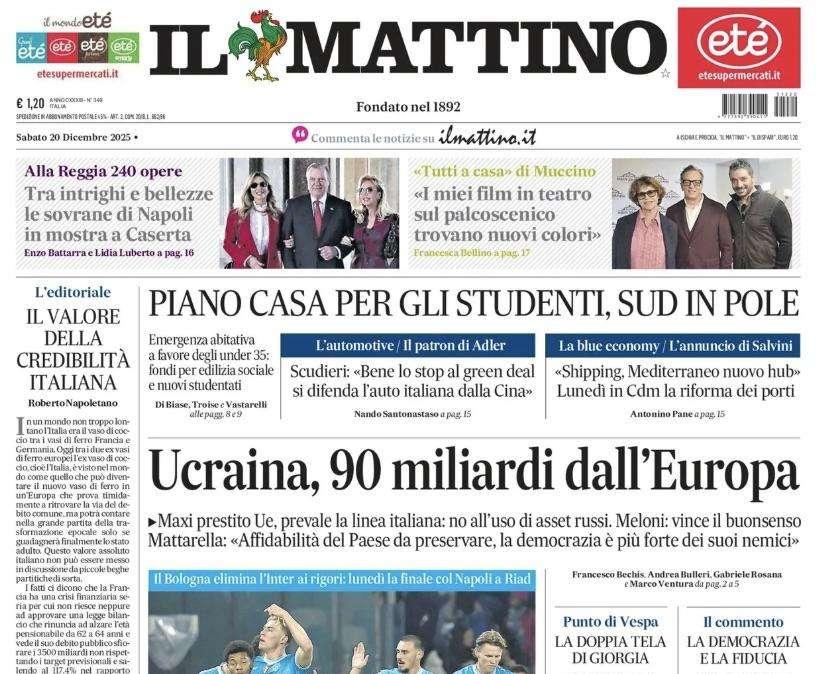 Il Mattino: "Hojlund e Neres, la Coppa dei sogni"