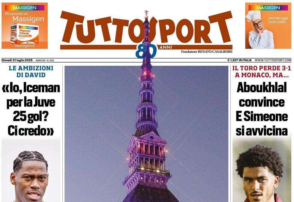 Tuttosport: "Torino, si avvicina Simeone. Milan su Vlahovic"