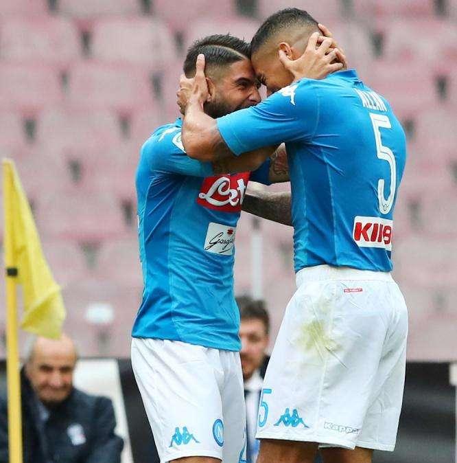 E' subito show! Il Napoli la sblocca con Allan dopo un'azione spettacolare