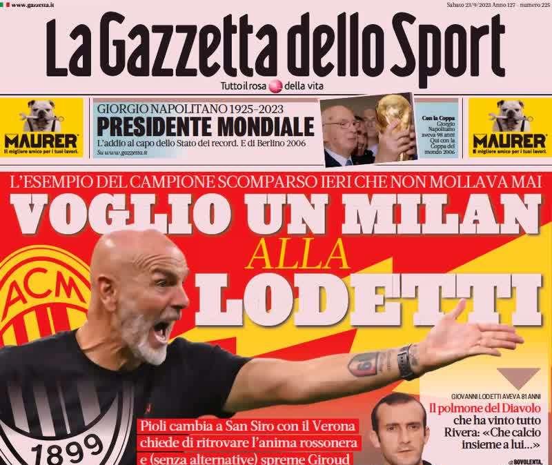 PRIMA PAGINA - Gazzetta: "Inter ti prendo, Juve io scappo..."