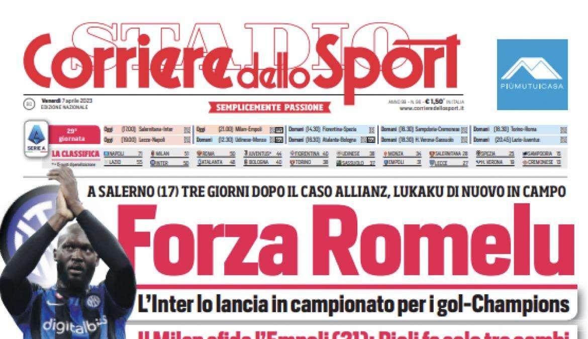PRIMA PAGINA - Corriere dello Sport: “Spalletti riparte da Lecce: ‘Io, l’ultimo samurai'”