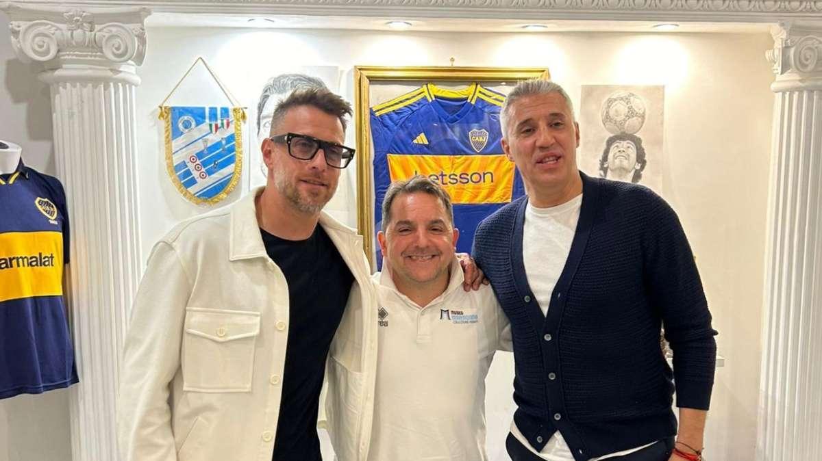 Crespo e Denis al Museo Maradona: alla scoperta dei cimeli del Diez