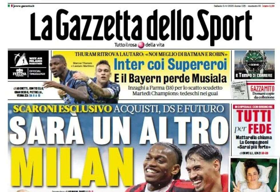 Gazzetta dello Sport: "Scaroni: Sarà un nuovo Milan"