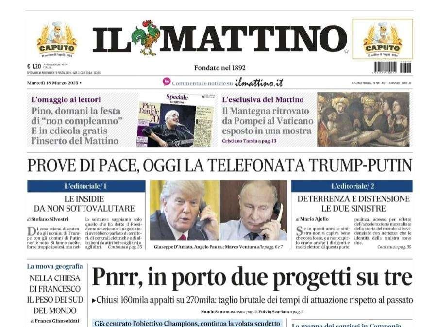 Il Mattino: "Operazione riscatto, il piano di Conte"