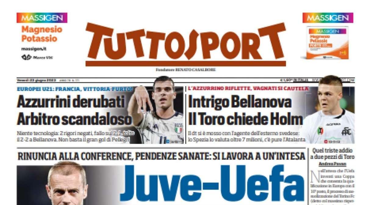 PRIMA PAGINA - Tuttosport: "Juve-Uefa, aria di patto"