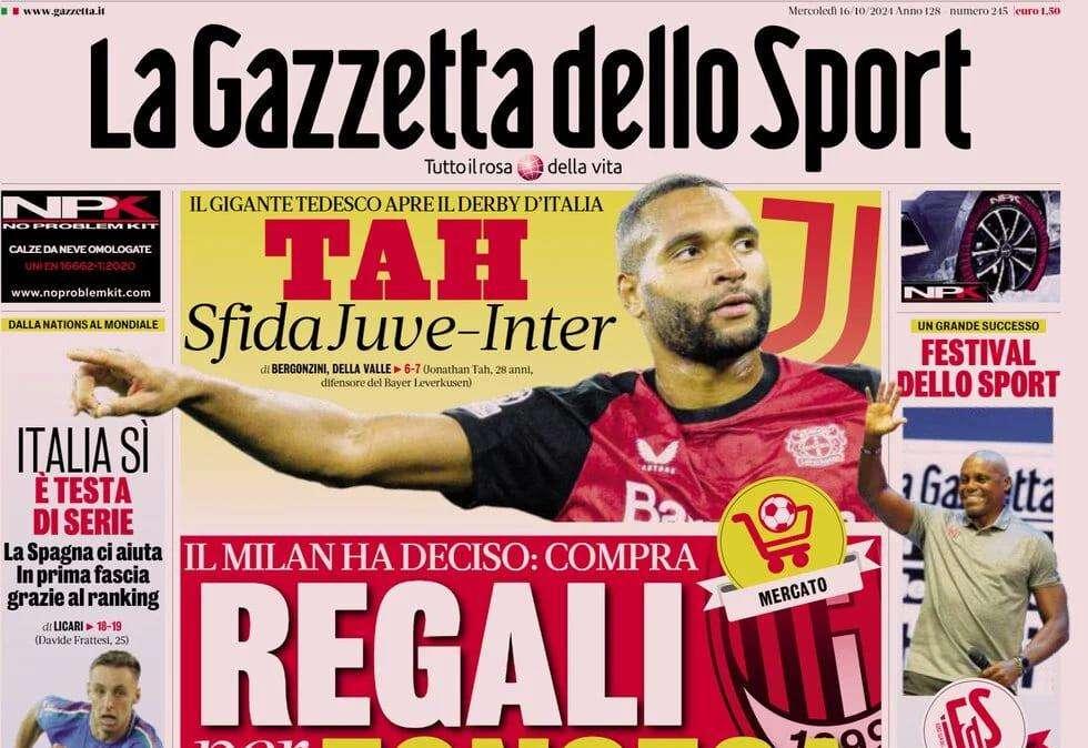 Gazzetta dello Sport: "Il Milan ha deciso, compra: regali per Fonseca"