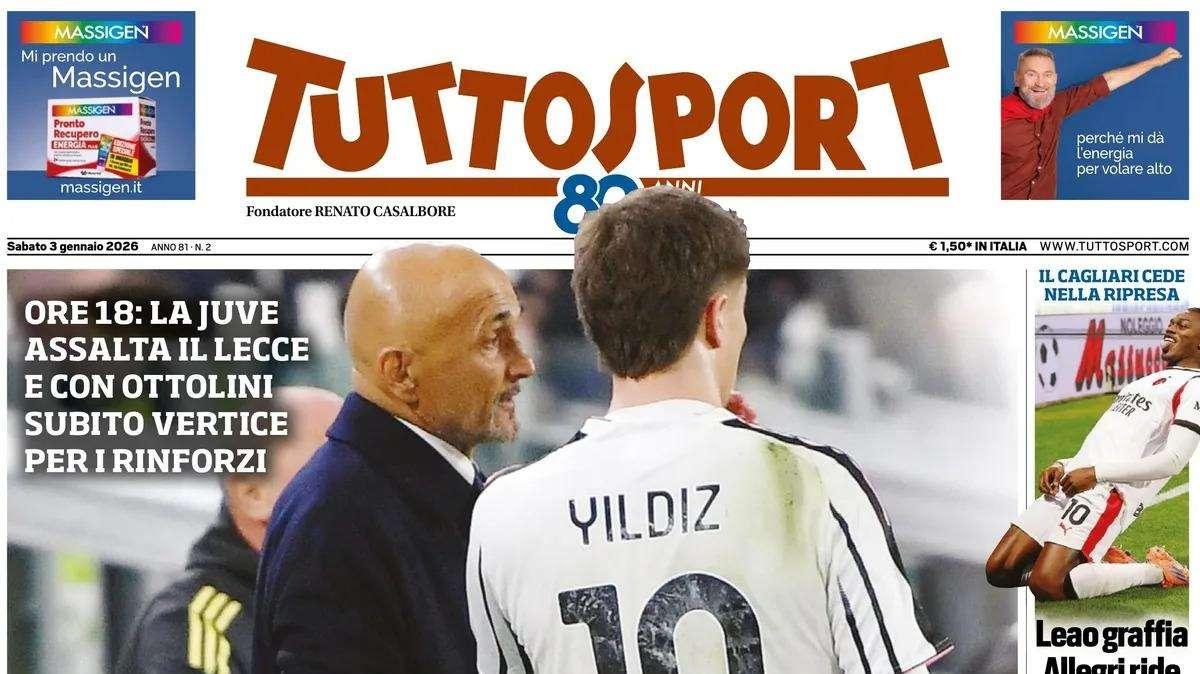 Tuttosport: "Scudetto e mercato, Spalletti c'è"