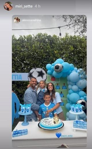 Festa a tema Napoli in casa Spinazzola: il piccolo Mattia compie 8 anni