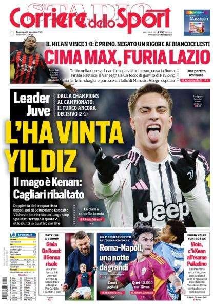 Corriere dello Sport: "Roma-Napoli, una notte da grandi"
