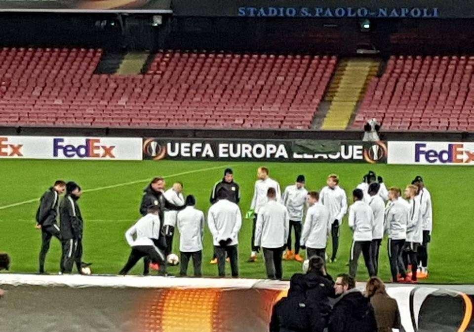 FOTO&VIDEO – Il Lipsia prende confidenza col San Paolo in vista della sfida agli azzurri