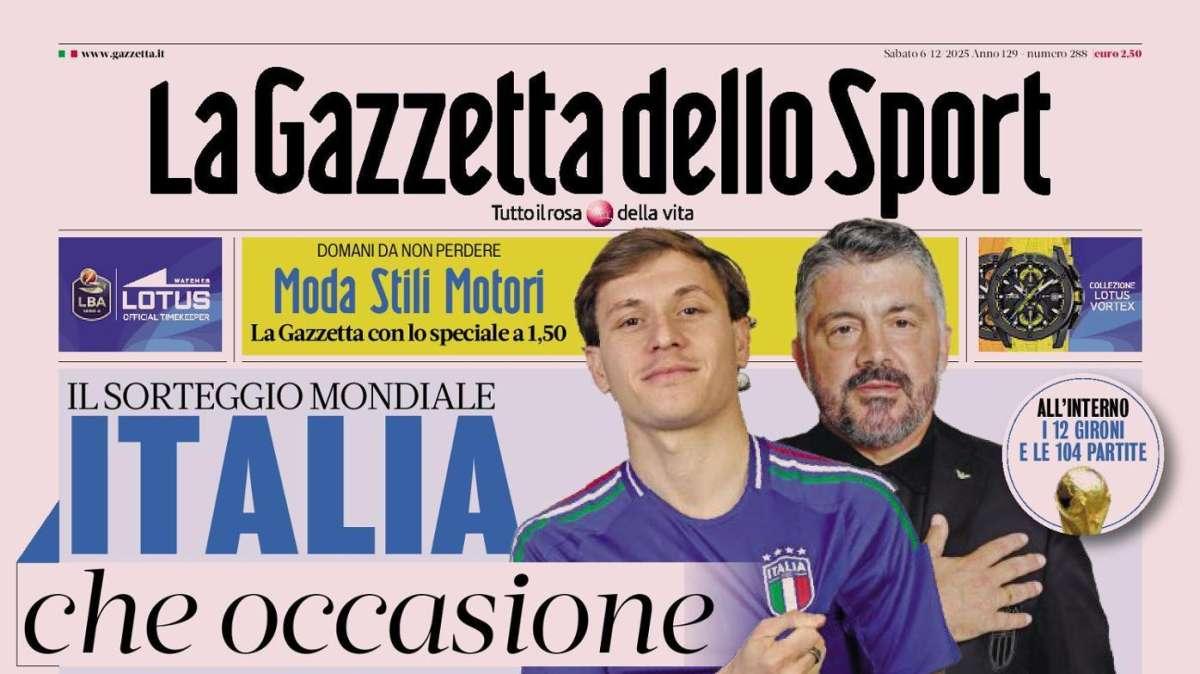 Gazzetta: "La Juve a Napoli soltanto domani, Spalletti teme una notte insonne"