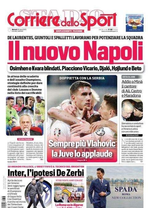 PRIMA PAGINA - Cds Campania: “Il nuovo Napoli”