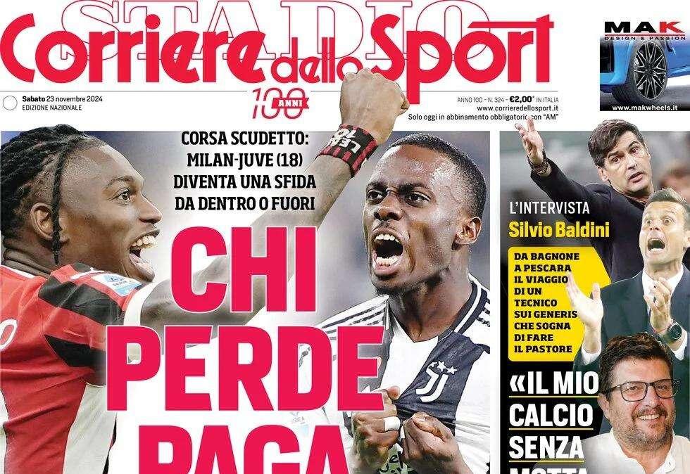 Corriere dello Sport: "Napoli, c'è Lobocop. E Conte punge Marotta"