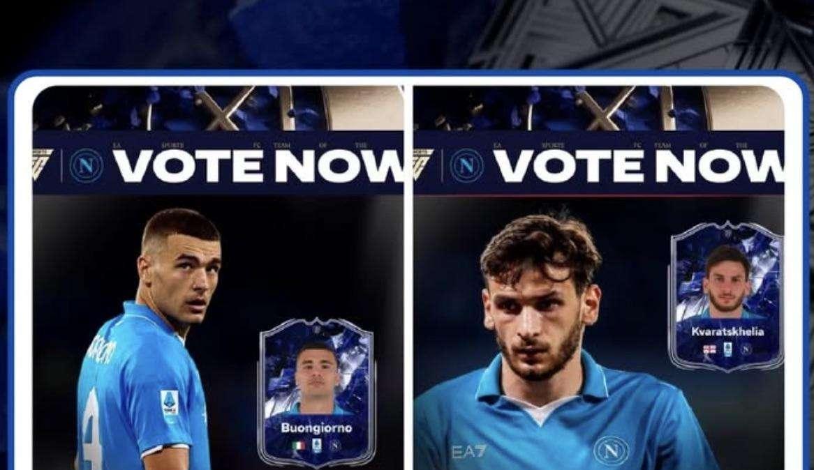 FC25, due giocatori del Napoli tra i candidati della squadra dell'anno