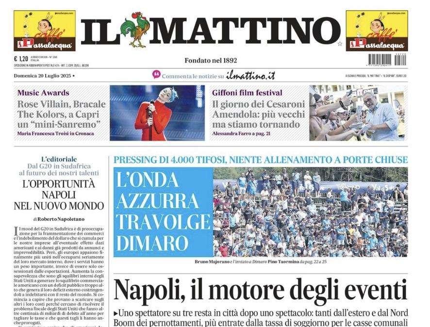 Il Mattino: "L'onda azzurra travolge Dimaro"