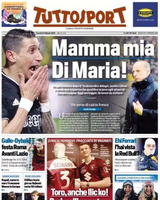 PRIMA PAGINA - Tuttosport: "Napoli, come te non c'è nessuno. Manco in Europa"