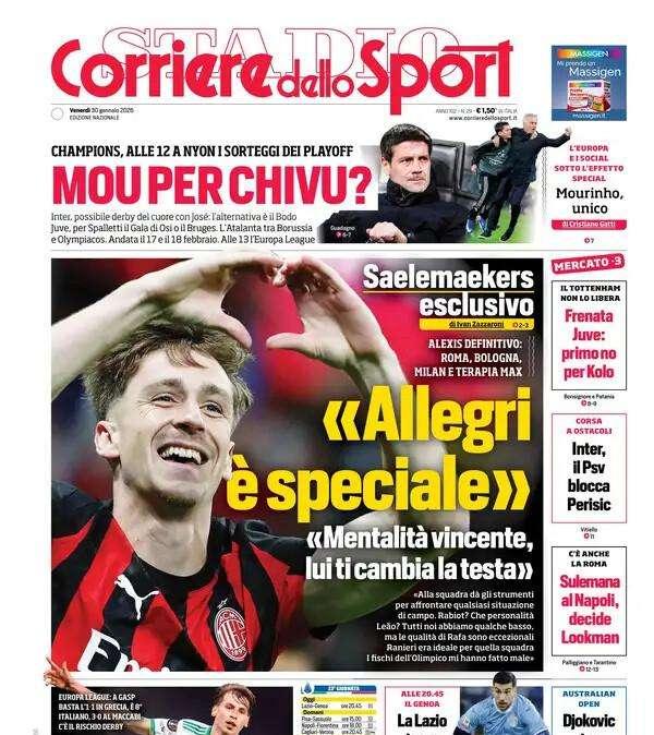 Corriere dello Sport: "Sulemana al Napoli, decide Lookman"