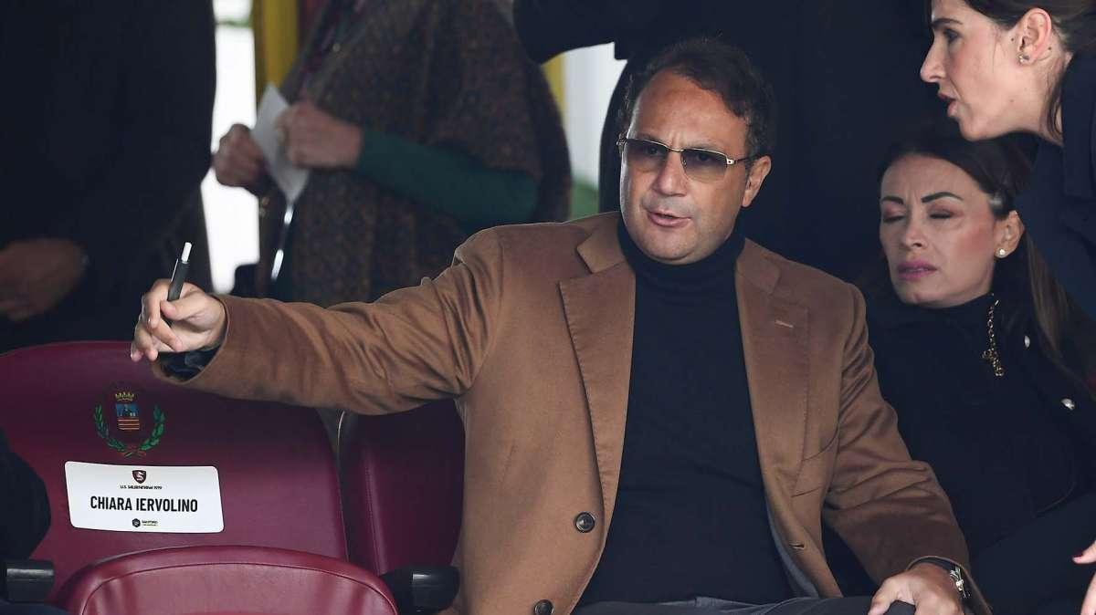 Salernitana, Iervolino: "Sabatini può tornare? Un giorno De Sanctis sarà amato quanto lui"