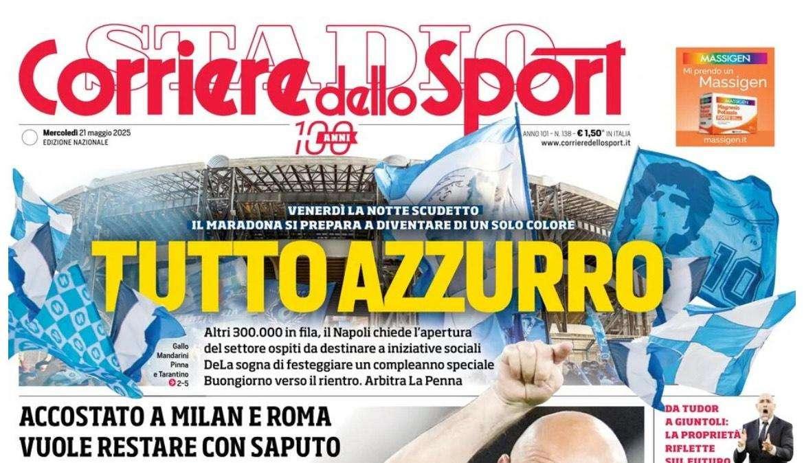 "Tutto azzurro", CdS: "Club chiede l'apertura del settore ospiti per iniziative sociali"
