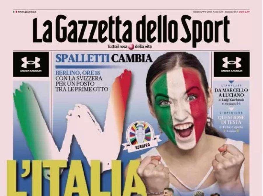 Gazzetta dello Sport: "W l'Italia. Spalletti cambia"