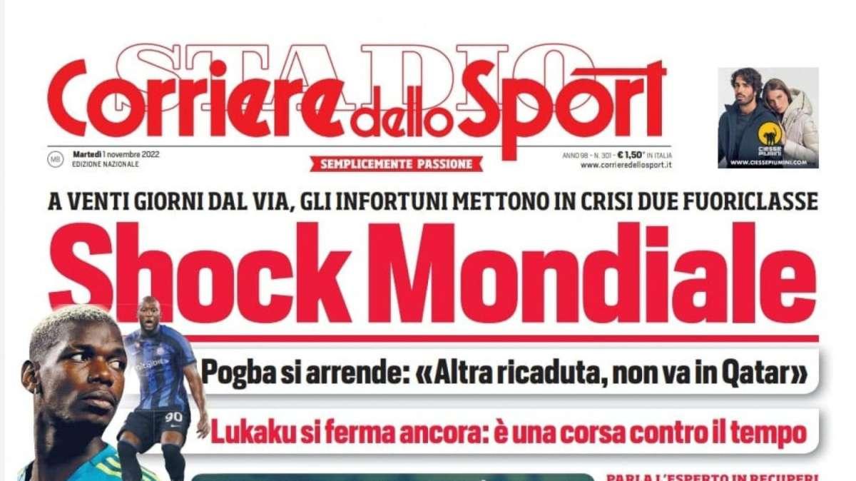 PRIMA PAGINA - Corriere dello Sport: "Il Napoli a Liverpool per la sesta vittoria”