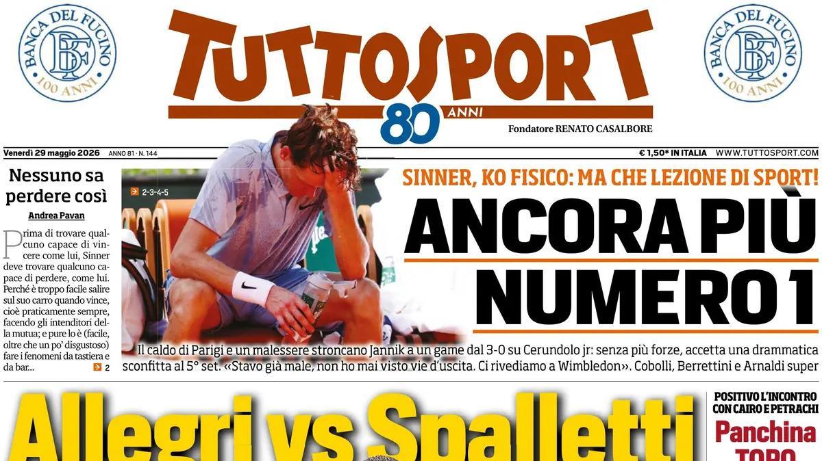 Nuovo allenatore Napoli, Tuttosport: “Allegri contro Spalletti”