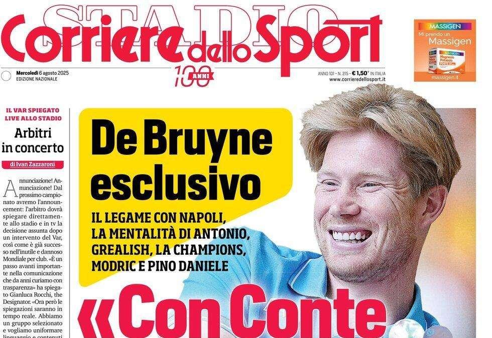 De Bruyne al Corriere dello Sport: "Con Conte faccio 25"