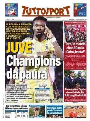 Tuttosport: "Juve, Champions da paura. Allarme Cambiaso"