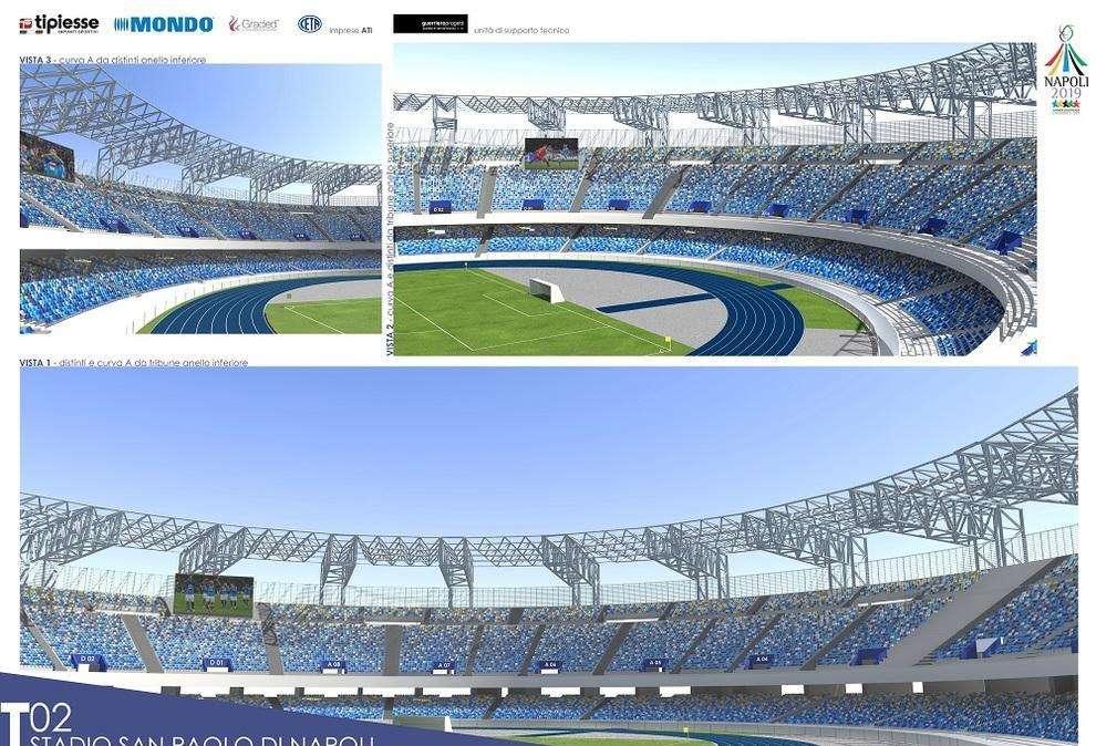 Restyling San Paolo, l'amministratore Tipiesse: "Arrivati i maxi schermi, se necessario lavoreremo di notte"