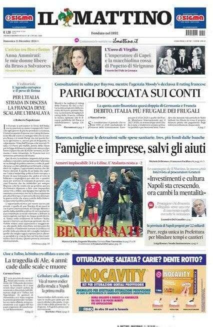 Il Mattino: "Bentornati"