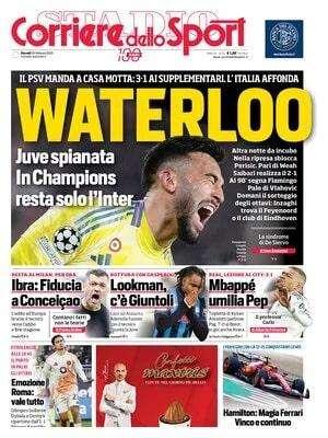 Il Psv manda a casa Motta, Corriere dello Sport: "Waterloo"
