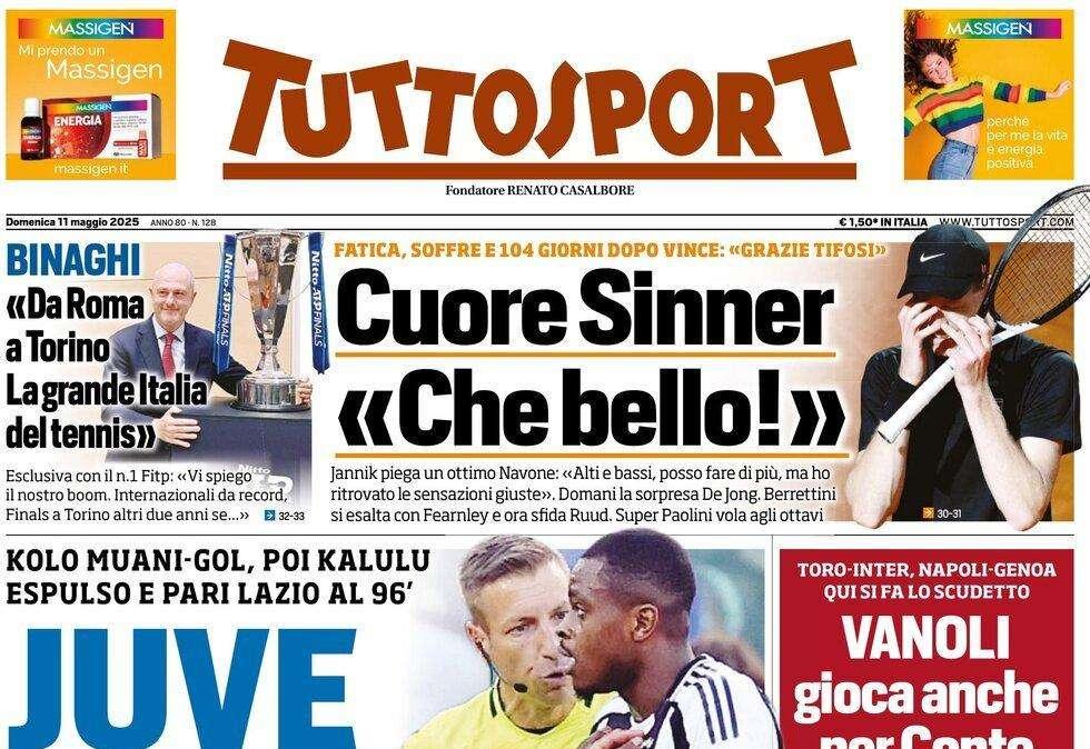 Tuttosport e le polemiche all'Olimpico: "Juve, rossi di rabbia"