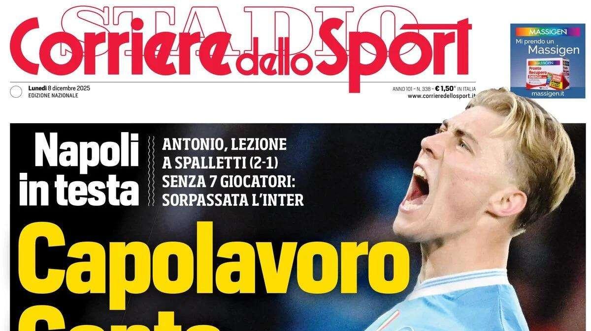 Capolavoro Conte, Corriere dello Sport: "Napoli in testa, Juve spallata e Inter sorpassata"