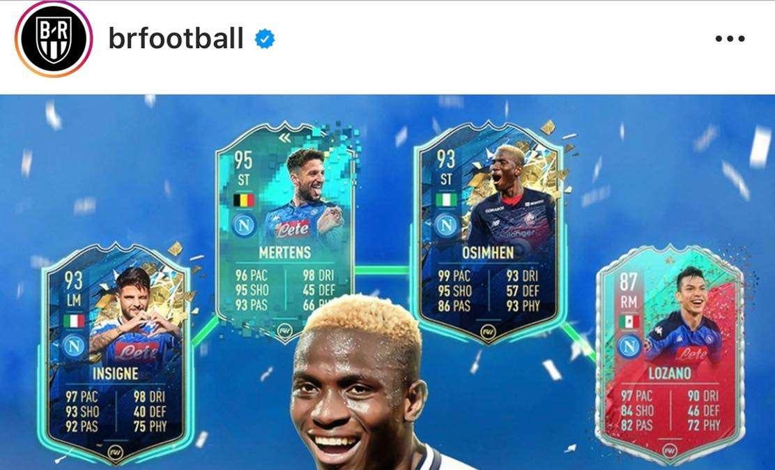FOTO - Osimhen, che attacco con Insigne, Mertens e Lozano: ed arriva il like di Mbappè