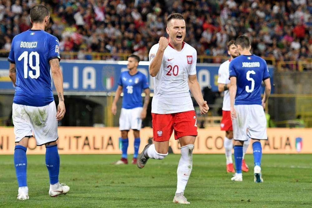 La Polonia asfalta Israele, assist per gli azzurri Milik e Zielinski